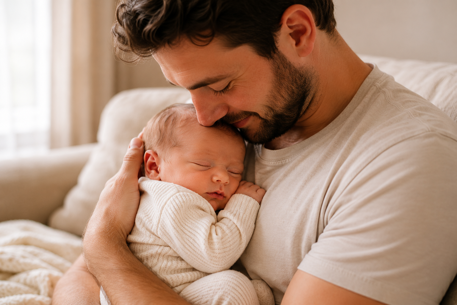 Papa met baby